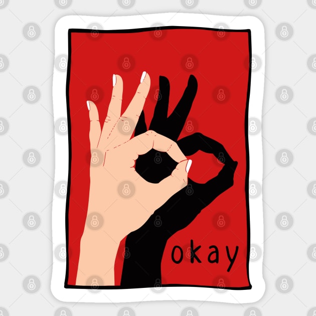 Okay Sticker by Lolebomb